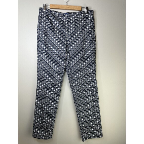 J. McLaughlin Pants - J. McLaughlin Pants Women Size 10 Stretch Art Deco Floral Print Casual Vacation